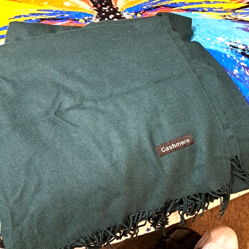 Large long cashmere scarf